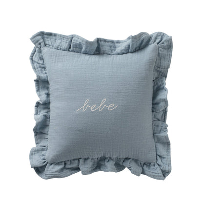 Domani Home Gauze Bebe Ruffle Accent Pillow 10" x 10"