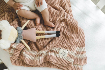Domani Home Marici Striped Baby Blanket
