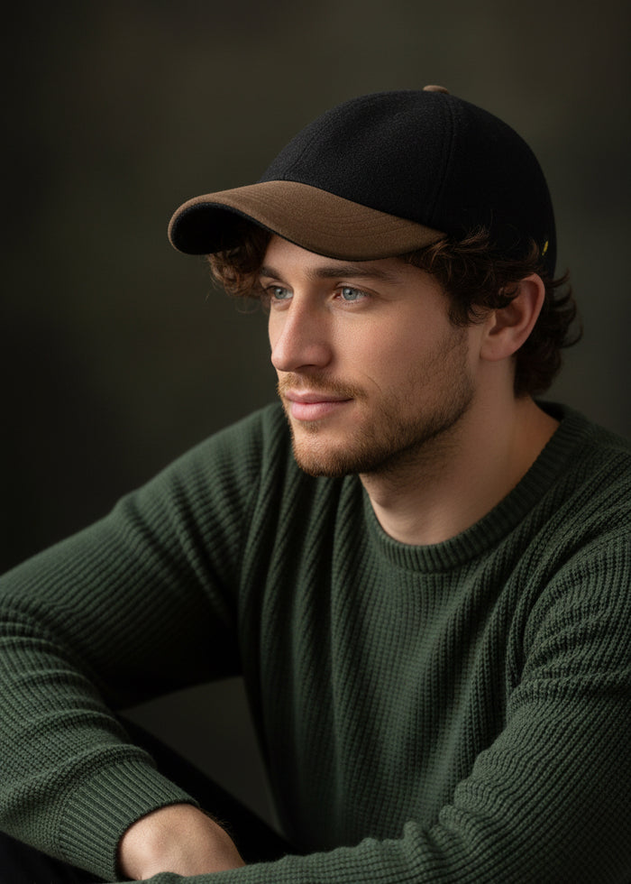 blank Donegal tweed baseball cap
