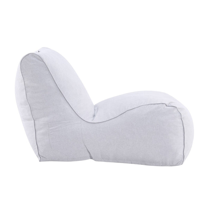 Dorothea Modern Outdoor Bean Bag Lounge Chair - Gray - Wichita Home Outlet