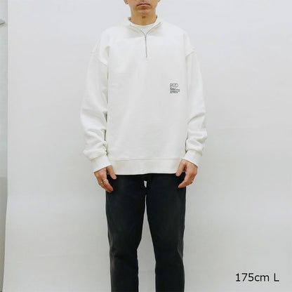 DOT LOGO HALF ZIP SWEAT