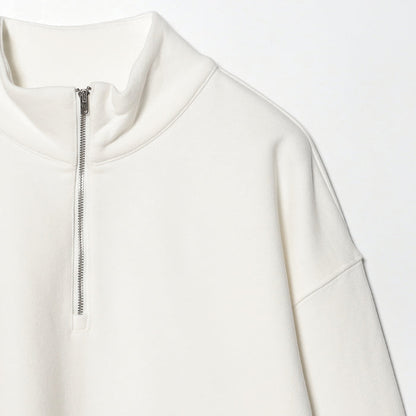 DOT LOGO HALF ZIP SWEAT