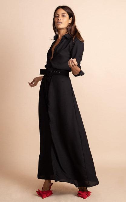 Dove Dress | Dancing Leopard | Black