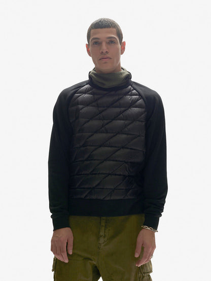 Down Crew Sweater - Black