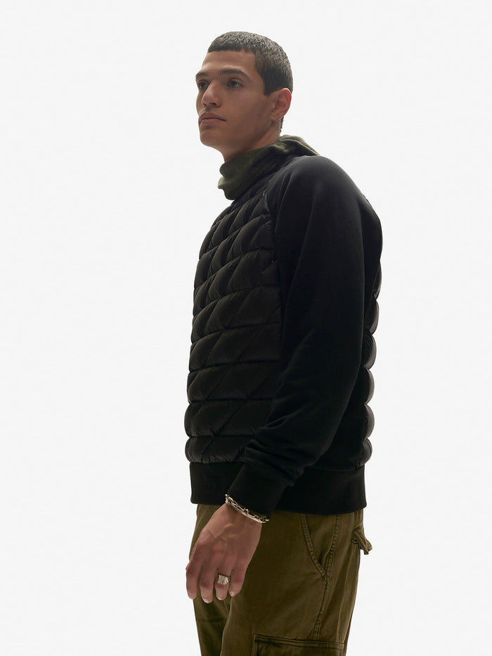Down Crew Sweater - Black