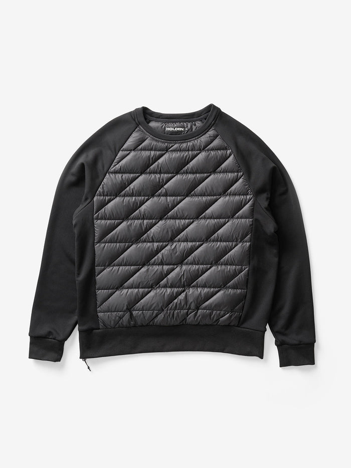Down Crew Sweater - Black