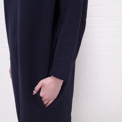 DRIES VAN NOTEN NAVY SWEATSHIRT DRESS - SIZE L