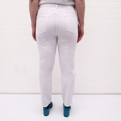 DRIES VAN NOTEN WHITE JEANS - SIZE 30