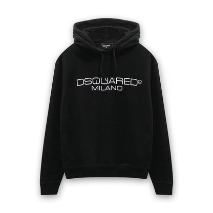 DSQUARED2 - D2 Milano Hoodie in Black - Nigel Clare