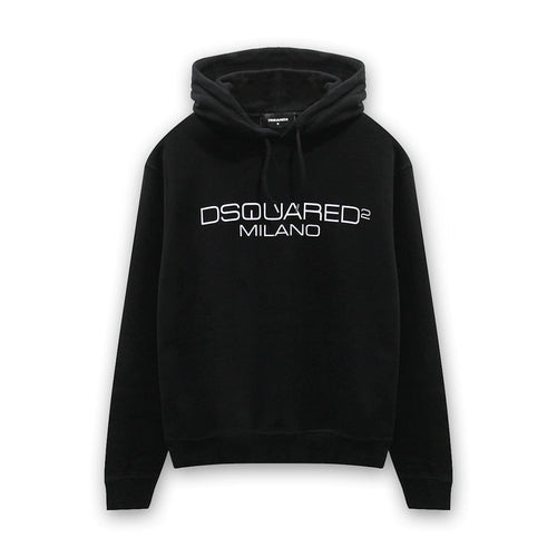 DSQUARED2 - D2 Milano Hoodie in Black - Nigel Clare