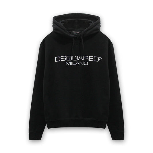 DSQUARED2 - D2 Milano Hoodie in Black - Nigel Clare