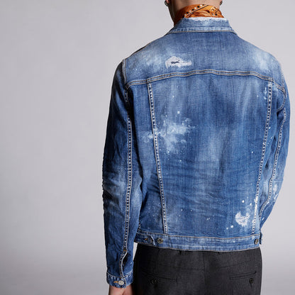 DSQUARED2 - Distress Dan Denim Jacket - Nigel Clare