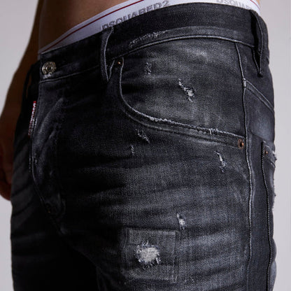 DSQUARED2 - Distressed Super Twinky Jeans in Grey - Nigel Clare