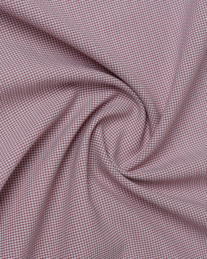 Dusty Pink Non Iron Textured Shirt - Russel E