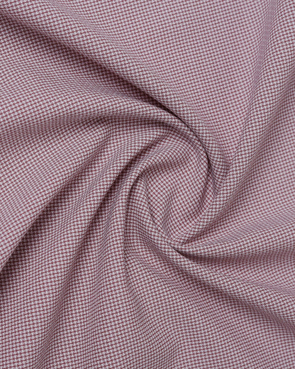 Dusty Pink Non Iron Textured Shirt - Russel E