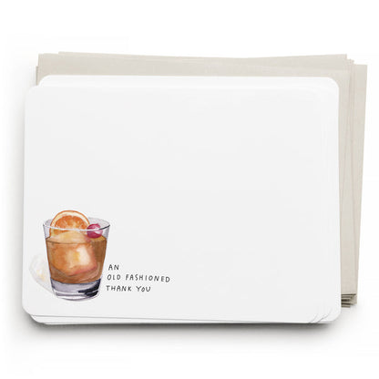 E. Frances Paper - Old Fashioned TY Flat Notecard Set, 8 Cards & Envelopes