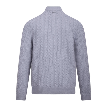 Urban Pioneers Male Edward Half-Zip SWEATER DENIM