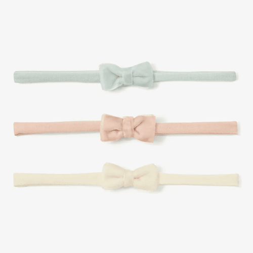 Elegant Baby Velvet Bow Headband Set | 3-Pack
