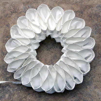 flexible Elizabethan Ruff has plastic stiffener inside to retain shape, has three snap fasteners to adjust to most neck sizes