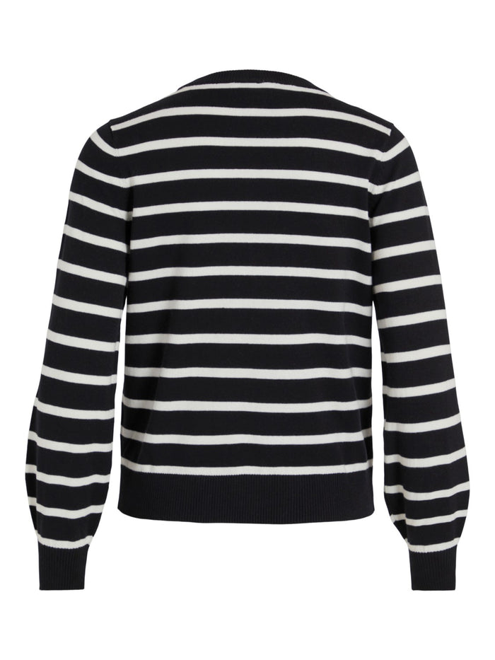 Ella Stripe Top (Black WHITE ALYSSUM)