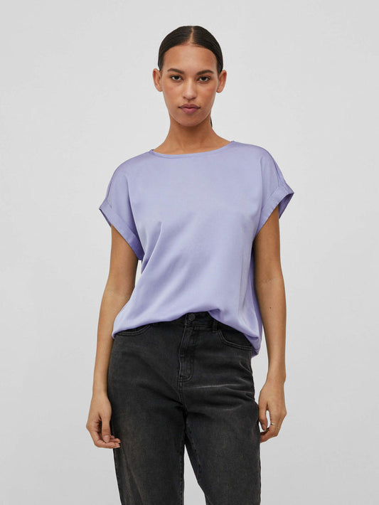 ELLE SATIN TOP (LAVENDER)