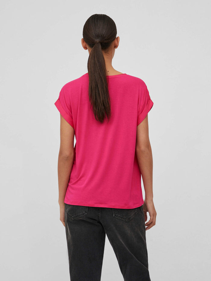 ELLE SATIN TOP (PINK YARROW)