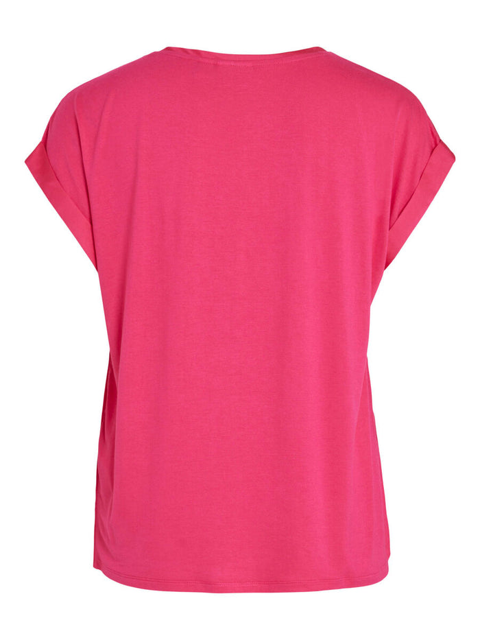 ELLE SATIN TOP (PINK YARROW)
