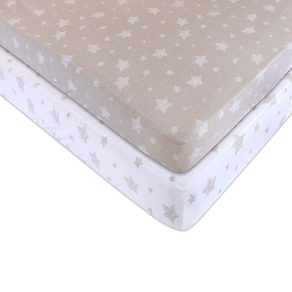Ely's & Co. Cotton Crib Sheet - 2 Pack