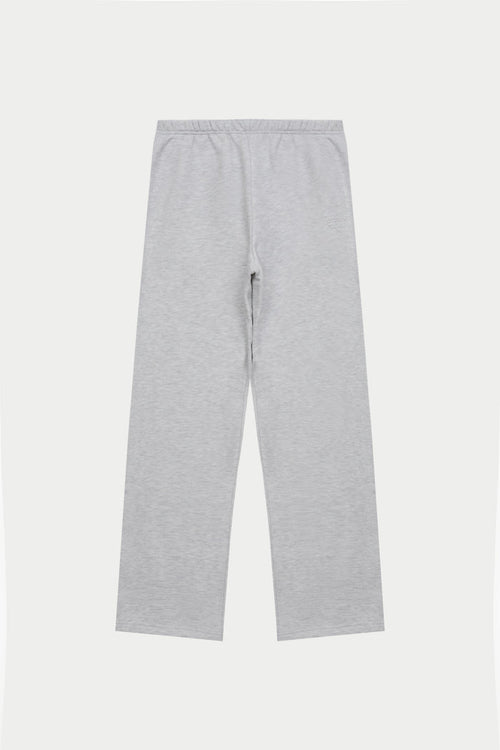 EMBOSSED STRAIGHT LEG JOGGERS - GREY MARL