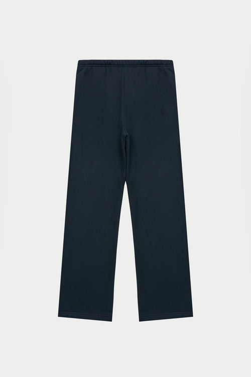 EMBOSSED STRAIGHT LEG JOGGERS - NAVY