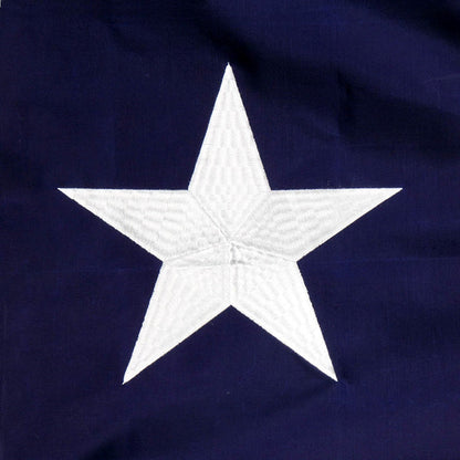 Embroidered Fringed Texas Flag