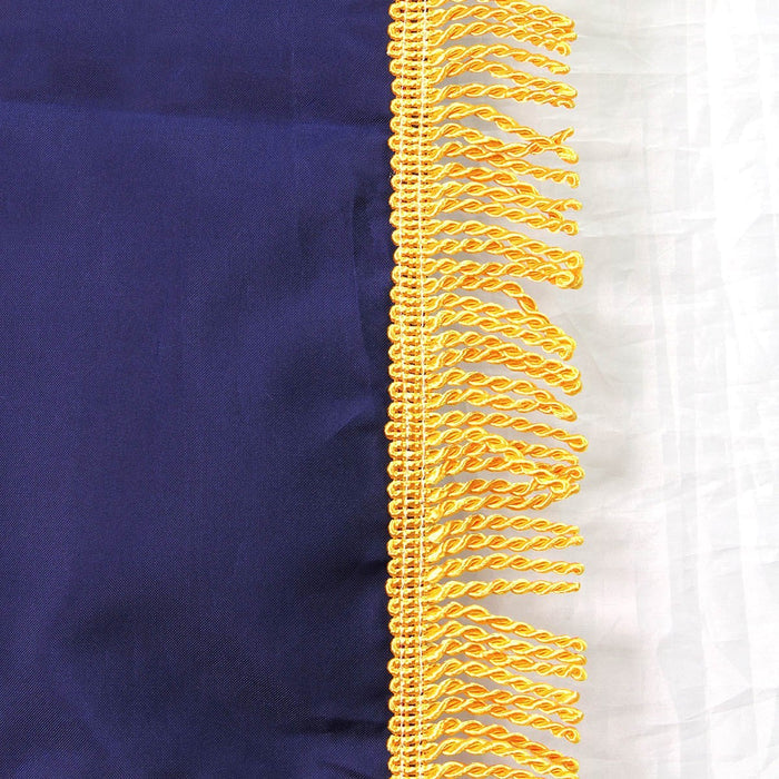 Embroidered Fringed Texas Flag