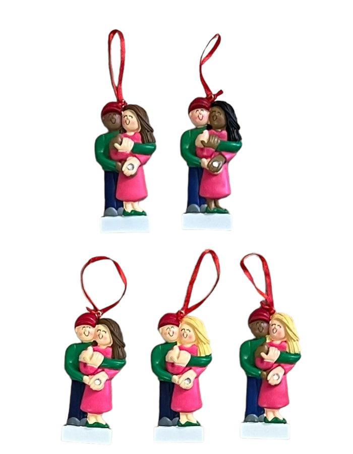 Engaged Couple (new style), Personalized Ornament