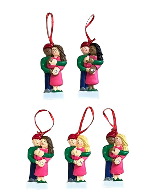 Engaged Couple (new style), Personalized Ornament