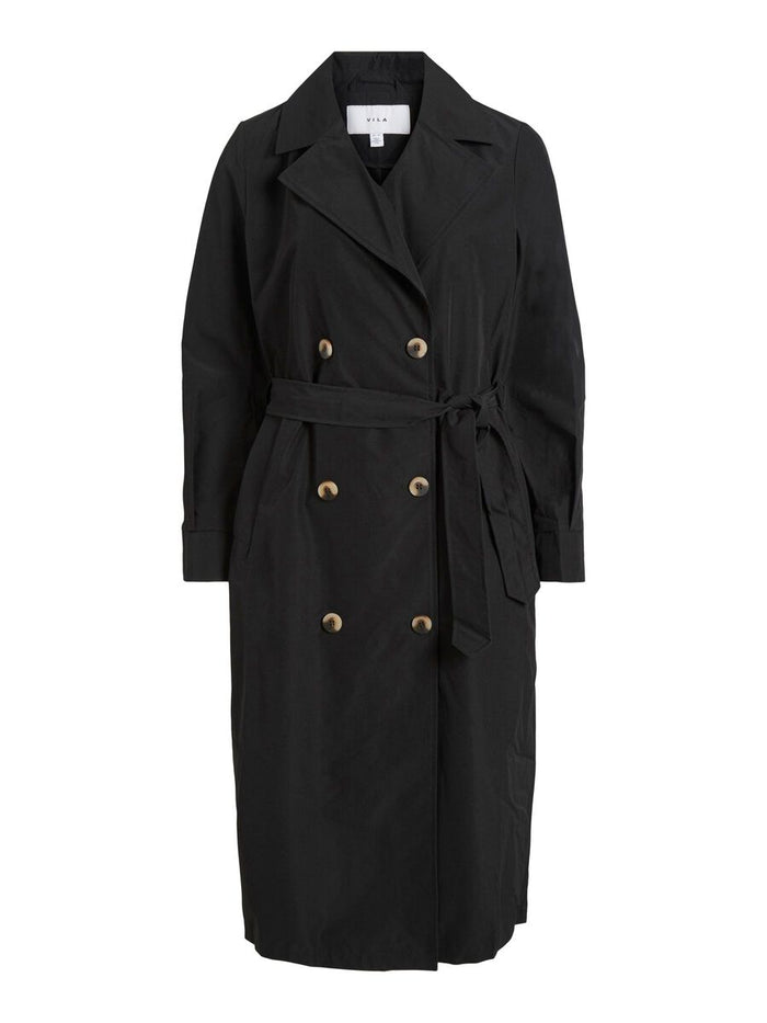 Ersin Long Trench Coat (Black)
