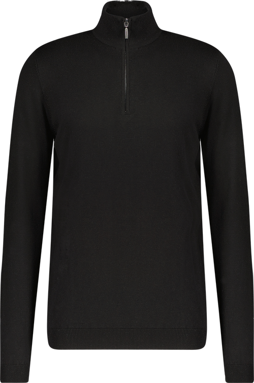 Urban Pioneers Male Espen Half-zip SWEATER BLACK