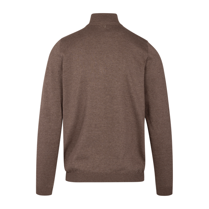 Urban Pioneers Male Espen Half-zip SWEATER MID BROWN