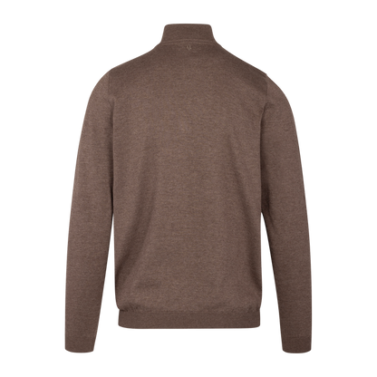 Urban Pioneers Male Espen Half-zip SWEATER MID BROWN