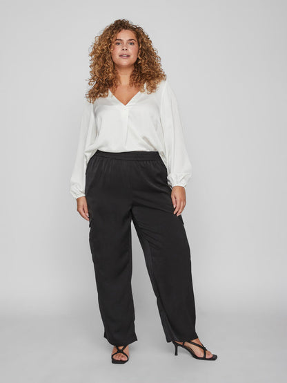ESSIE V-NECK TOP (SNOW WHITE)