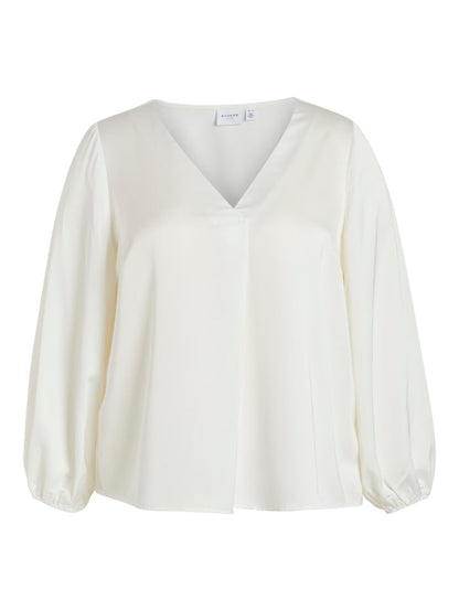 ESSIE V-NECK TOP (SNOW WHITE)