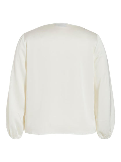ESSIE V-NECK TOP (SNOW WHITE)