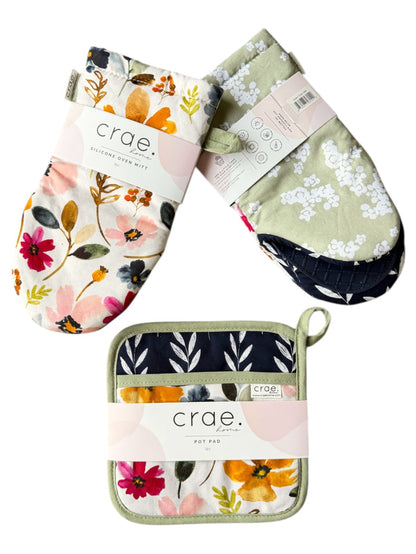 Ester: 2 Oven Mitt + 1 Pot Pad Bundle Pack