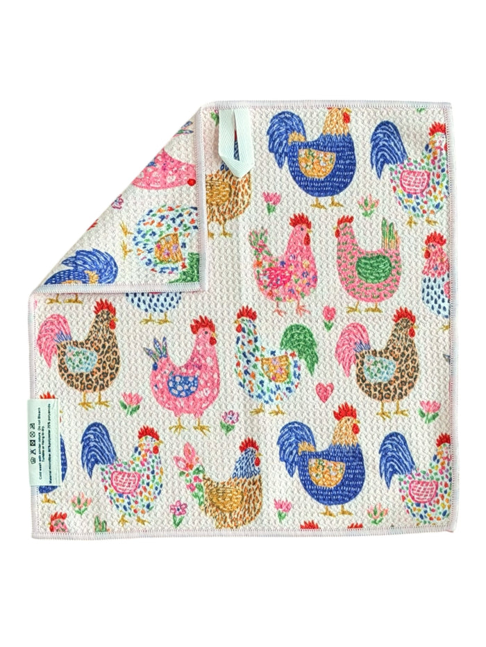 Feathered Friends: Double-Sided Washcloth