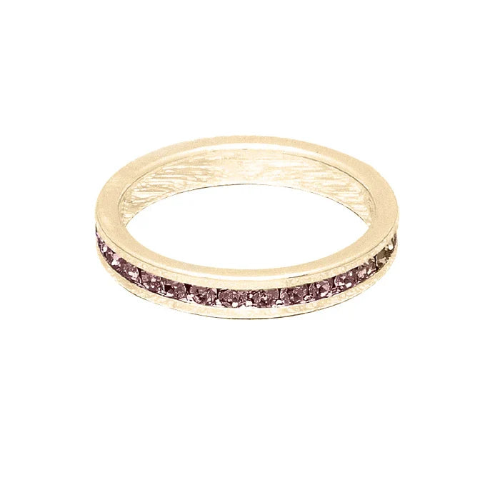 February (Amethyst) Yellow Gold Ring | Size 10