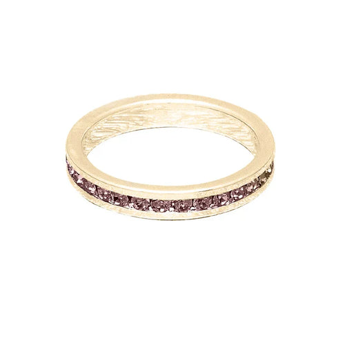 February (Amethyst) Yellow Gold Ring | Size 10