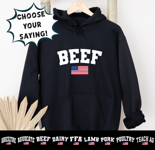 Flag Words-CHOOSE YOUR SAYING– Hoodie