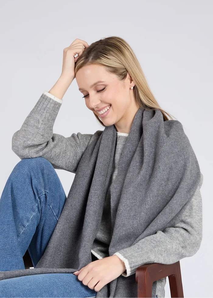 Foxford Oxford Fine Wool Cashmere Blend Scarf