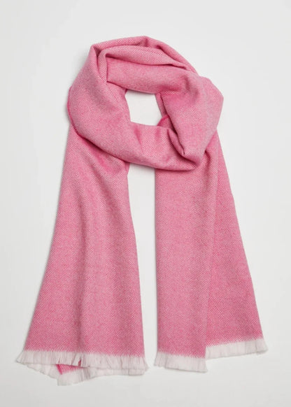 Foxford Pink Twill Giant Merino Wool Scarf