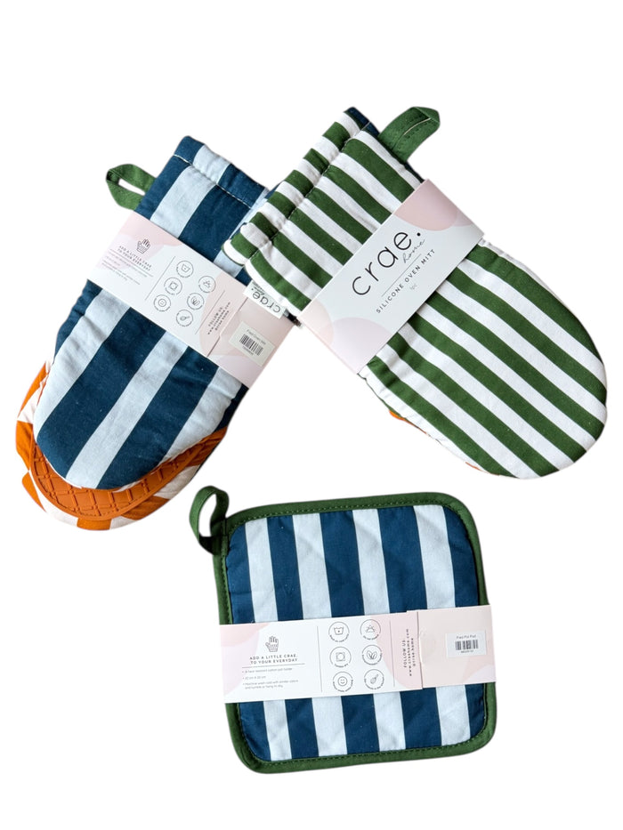 Fred: 2 Oven Mitt + 1 Pot Pad Bundle Pack
