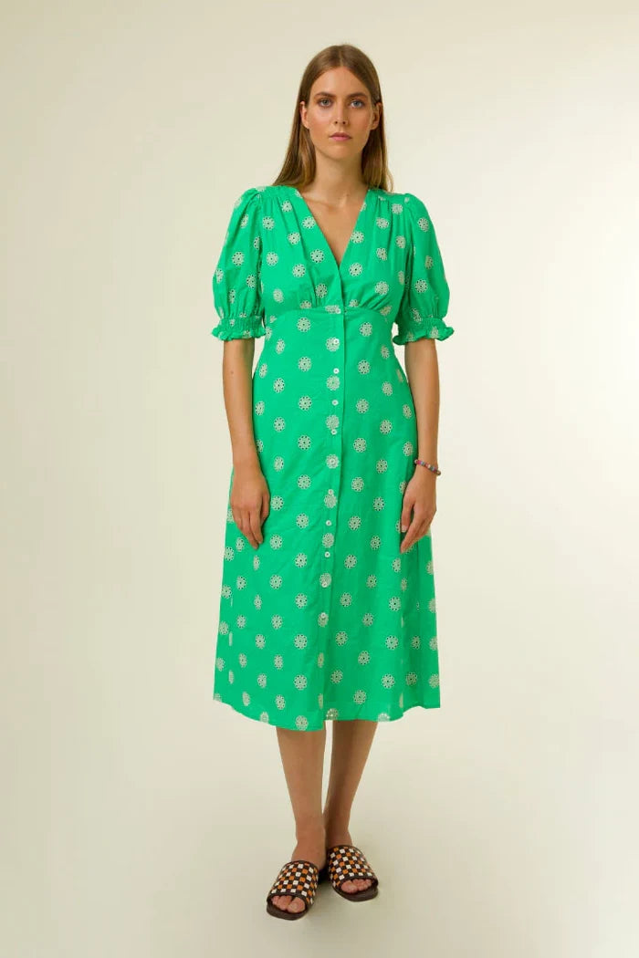 Gabrielle Midi Dress (Emerald)